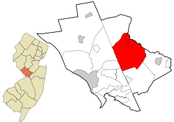 Mercer County New Jersey incorporated and unincorporated areas West Windsor Township highlighted